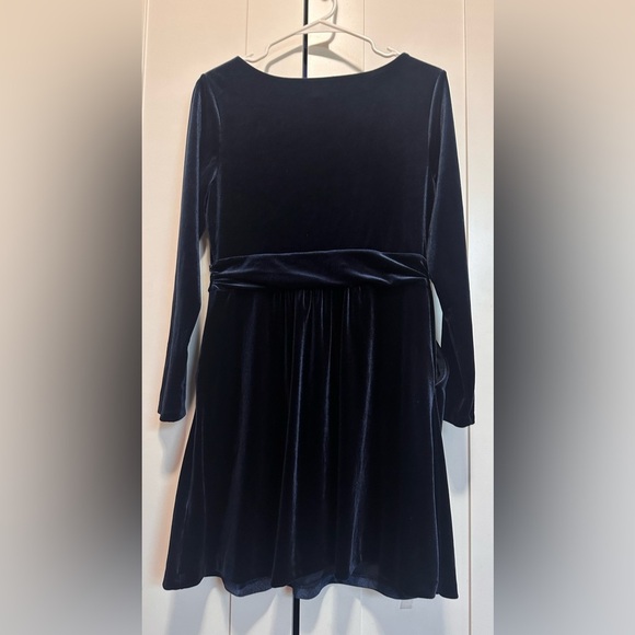 Boden Velvet Navy Blue Dress Size 8P - Picture 5 of 16